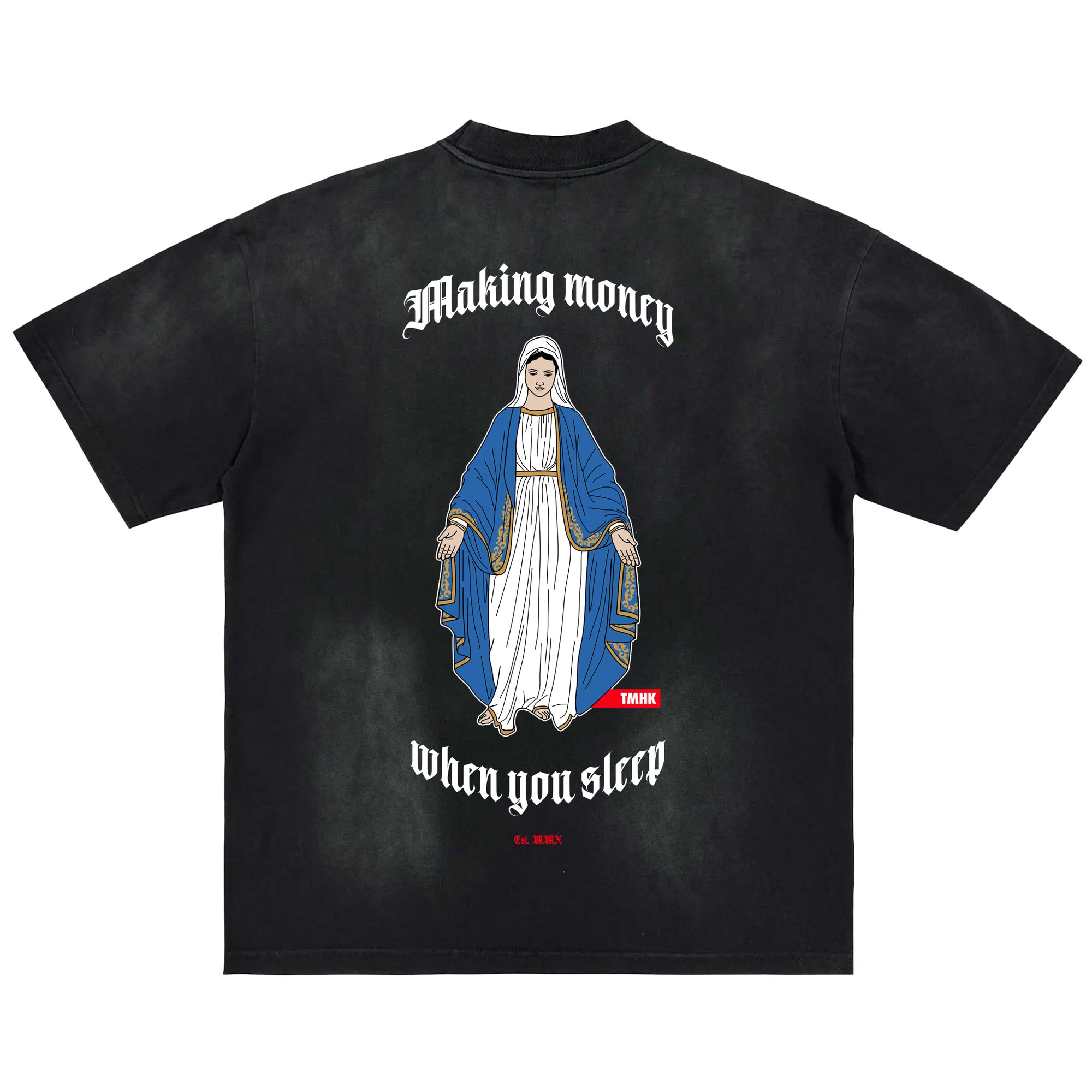 Blessed Monkey Wash Distress T-Shirt
