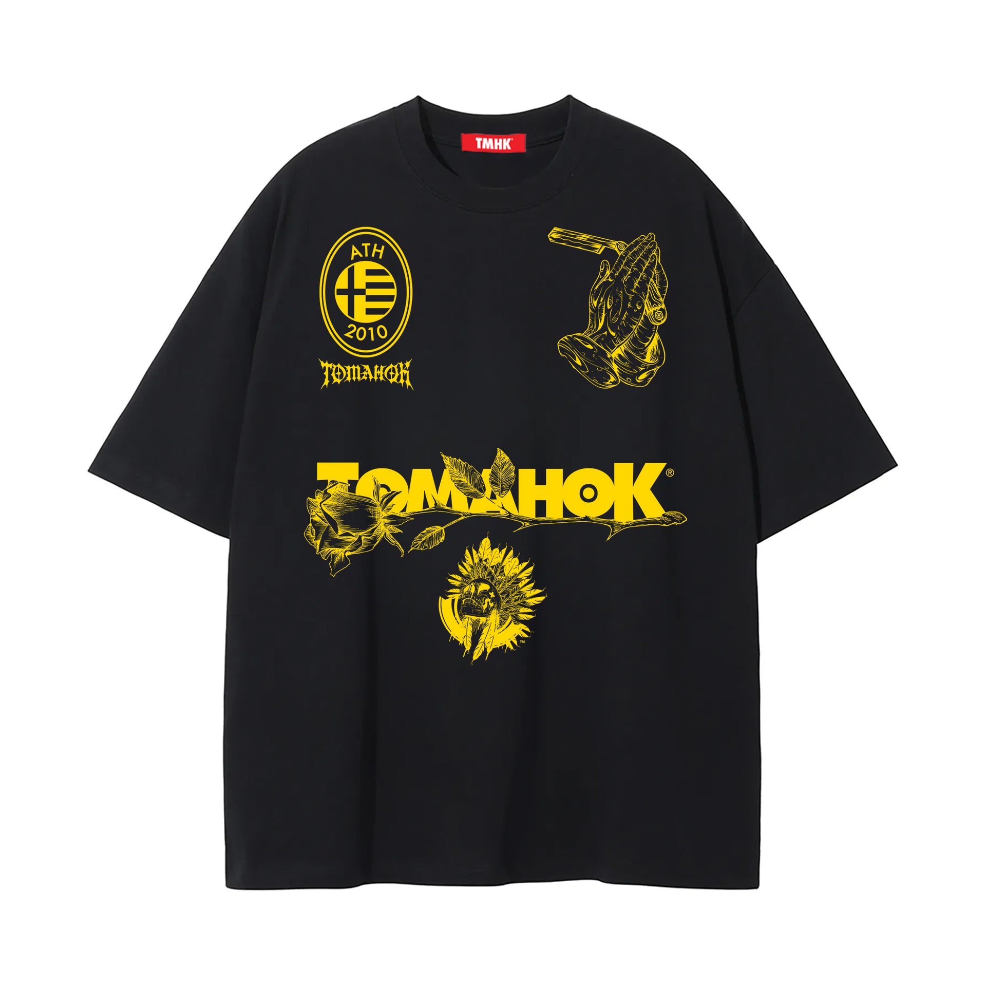 Graphic Tshirt Yellow Shirt With Rose Roses T-shirt