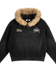 City Man Faux Fur Zip Hoodie